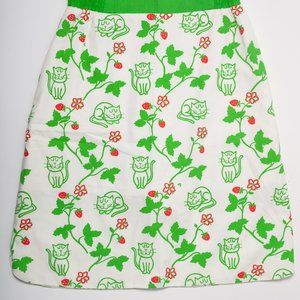 Vintage Cat/Strawberry Skirt